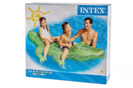 Надувная игрушка &quot;Гигантский Крокодил&quot; 203х114см Intex оптом 