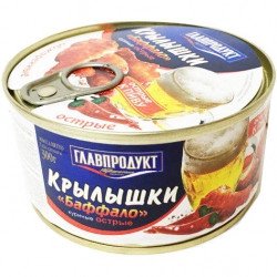 Крылышки Баффало острые Главпродукт 300г оптом Крылышки Баффало острые Главпродукт 300г оптом