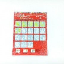 Новогодние наклейки на стекло Merry Christmas оптом