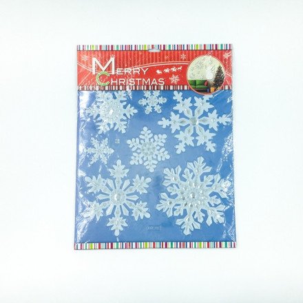 Новогодние наклейки на стекло Merry Christmas оптом 