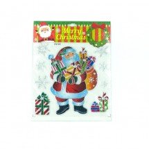 Новогодние наклейки на стекло Merry Christmas 32 х 22  см оптом