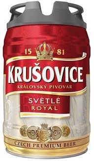 Пиво светлое Krusovice Royal 5% 5л оптом 
