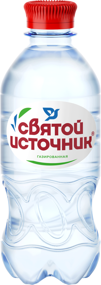 Вода Святой Источник питьевая газированная 0,33 л оптом Вода Святой Источник питьевая газированная 0,33 л оптом