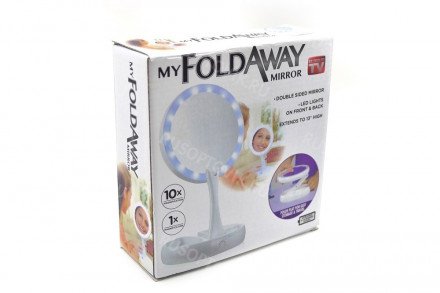 Зеркало со светодиодами My FoldAway Mirror оптом 