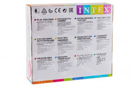 Надувной детский бассейн &quot;Square&quot; 85х85х23см Intex оптом 