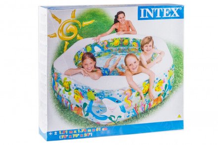 Надувной детский бассейн &quot;Океанский риф&quot; 191х178х61см Intex оптом 