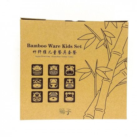 Детская посуда из бамбука Bambo Ware Kids Set оптом 