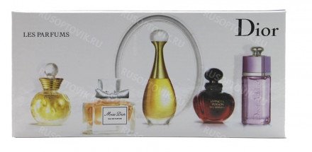 Набор духов Dior 5 ароматов оптом 