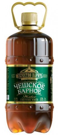 Пиво светлое Чешское Барное Живое 4.9% 1.5л оптом 
