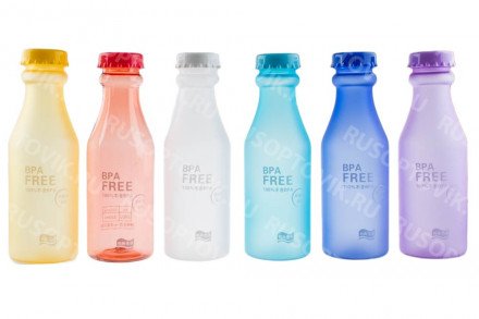Бутылка-фляга для фитнеса BPA Free 550 мл оптом 