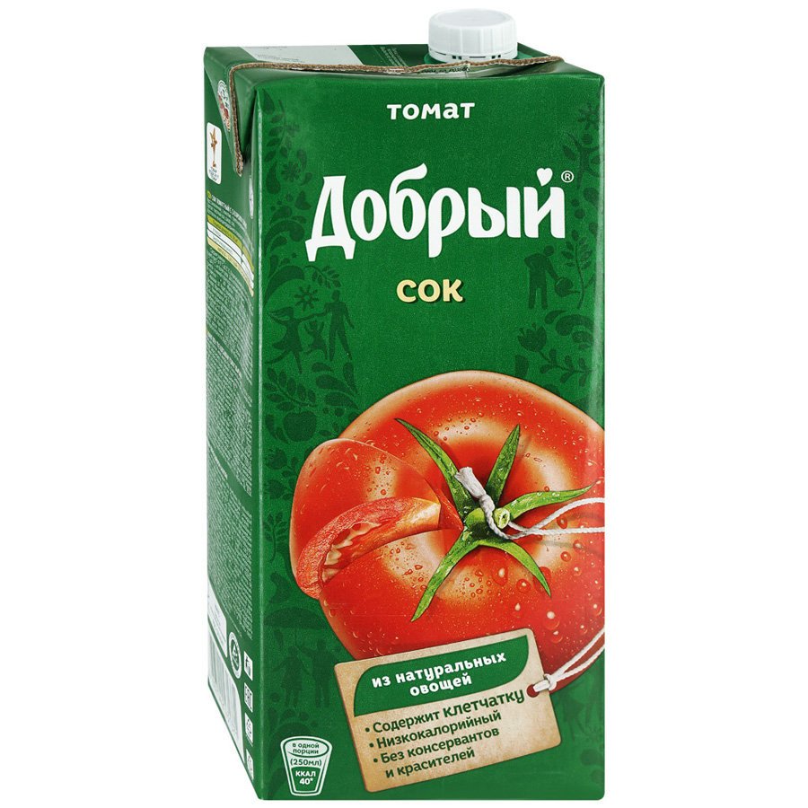 Сок Добрый томатный 2 л оптом Сок Добрый томатный 2 л оптом