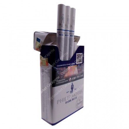 Сигареты PHILIP MORRIS Dark Blue оптом 