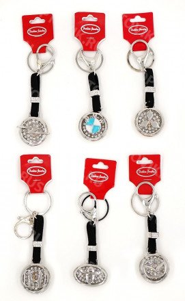 Автомобильные брелоки Fashion Jewelry (серебристого цвета) оптом 