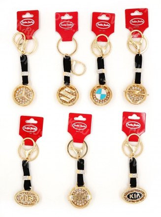 Автомоблиьные брелоки Fashion Jewelry (золотого цвета) оптом 