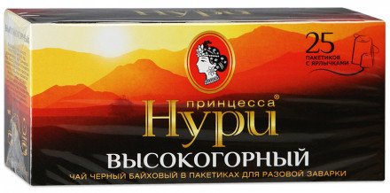 Чай черный Принцесса Нури Высокогорный 25 пак оптом 