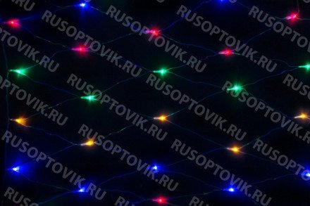 Гирлянда &quot;Сетка&quot; 320 разноцветных миниламп оптом 