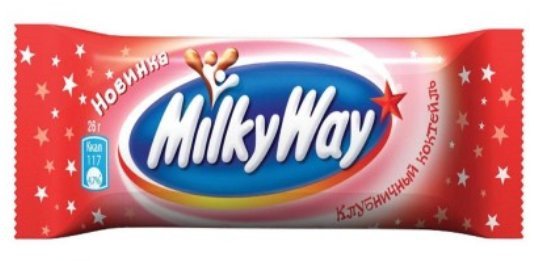 Шоколадный батончик Milky Way Клубничный 26г оптом Шоколадный батончик Milky Way Клубничный 26г оптом