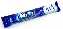 Шоколадный батончик Milky Way 1+1 52г оптом
