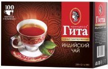 Черный чай в пакетиках в пакетиках Принцесса Гита 100 шт оптом