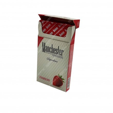 Сигареты Manchester Strawberry Superslims оптом 