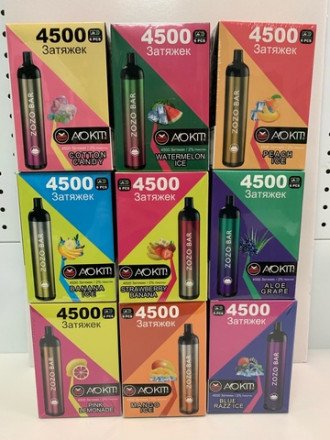 Электронная сигарета Zozo Bar 4500 затяжек в асс. 