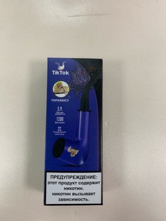 Электронная сигарета Tik Tok 1200 затяжек в асс. 