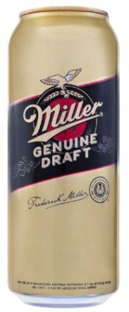 Пиво светлое Miller Genuine Draft в банке 4.7% 0.5л оптом 