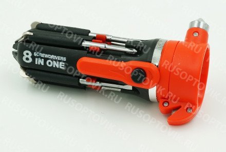 Фонарь с многофункциональной отверткой 8 в 1 SD-898 оптом 