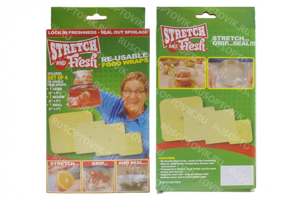 Силиконовая крышка-пленка Stretch and Fresh оптом Силиконовая крышка-пленка Stretch and Fresh оптом