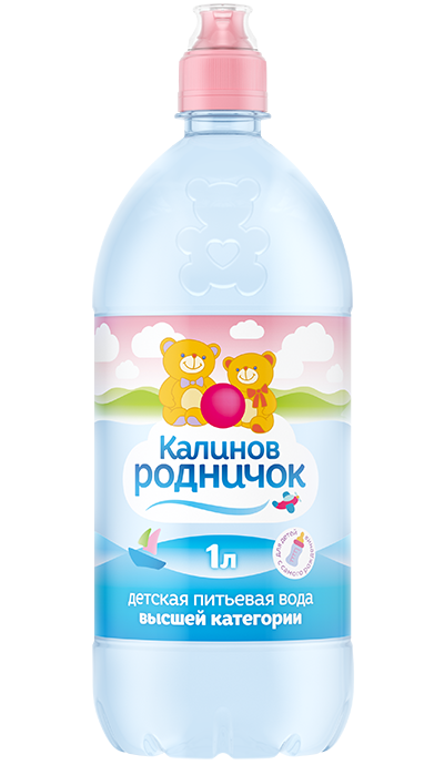 Вода детская питьевая Калинов Родничок негазированная спортивная пробка 1 л оптом Вода детская питьевая Калинов Родничок негазированная спортивная пробка 1 л оптом