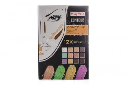 Палетка Ruby Rose Contour 12 цветов оптом 