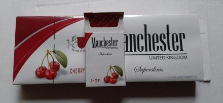Сигареты Manchester Cherry Superslims оптом 
