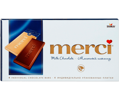 Шоколад Merci Молочный шоколад 100г оптом 